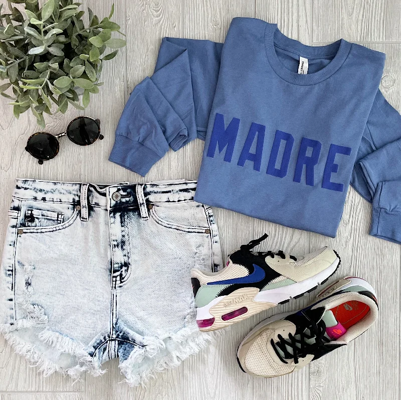 Sweat In Style With Yoga Clothing Discounts MADRE • Periwinkle Long Sleeve