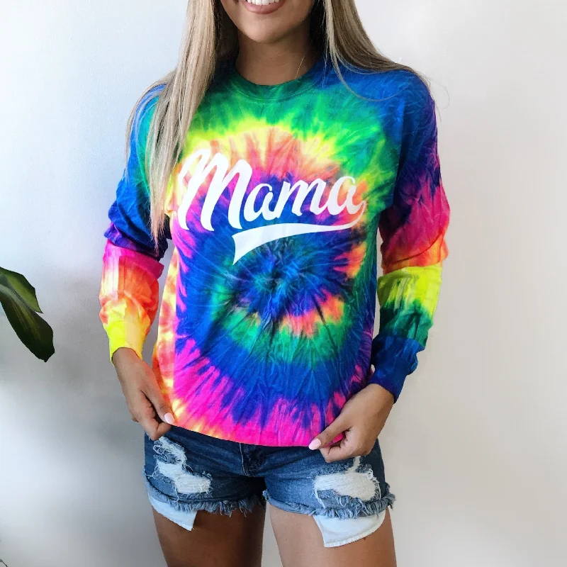 Breathable, Moisture-Wicking, And Budget-Friendly Mama Sporty • Longsleeve Tie-Dye