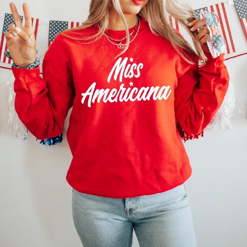 Fashionable Yoga Apparel Now On Sale Miss Americana • Red Pullover