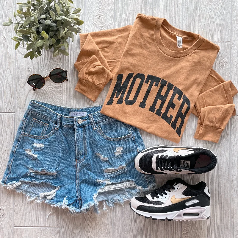 The Perfect Fit At The Perfect Price MOTHER • Caramel Long Sleeve