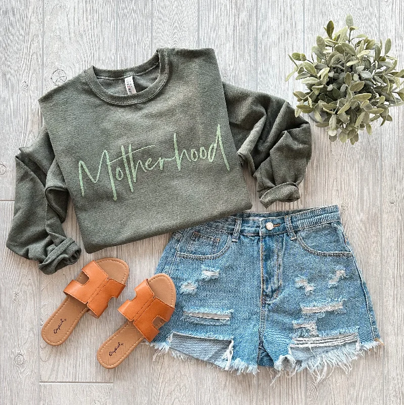 High-Quality Yoga Clothing At Budget-Friendly Prices Motherhood • Olive Tonal Pullover High-Quality Yoga Clothing At Budget-Friendly Prices Motherhood • Olive Tonal Pullover
