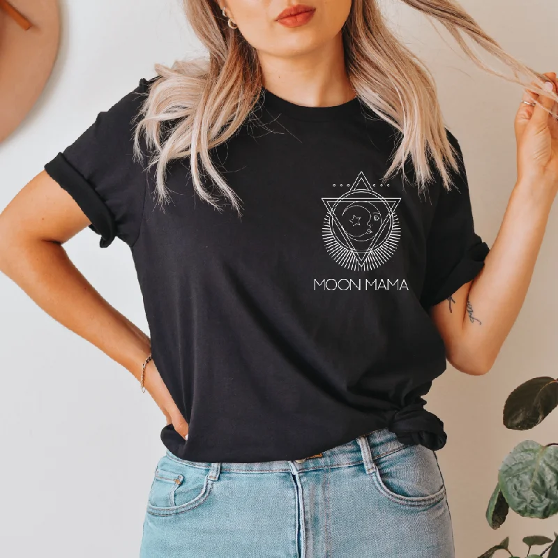 Affordable Activewear Designed For Movement New Moon Mama • Black Tee