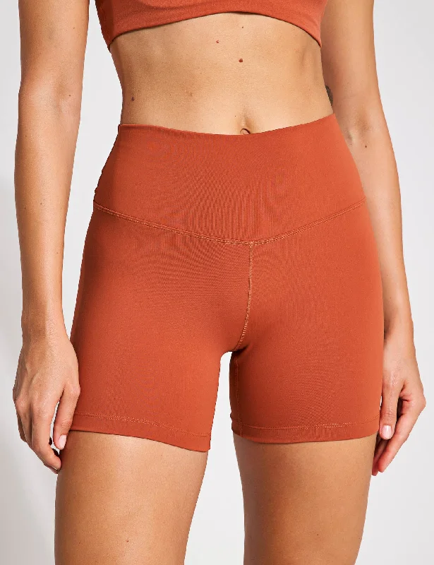 The Best Styles At The Best Prices One High Waisted 5" Biker Shorts - Burnt Sunrise/Black The Best Styles At The Best Prices One High Waisted 5" Biker Shorts - Burnt Sunrise/Black