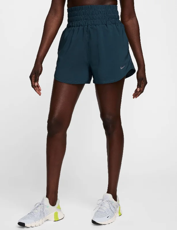 Stretch Your Limits, Not Your Wallet One Ultra High 3" Brief-Lined Shorts - Armory Navy/Reflective Silver Stretch Your Limits, Not Your Wallet One Ultra High 3" Brief-Lined Shorts - Armory Navy/Reflective Silver