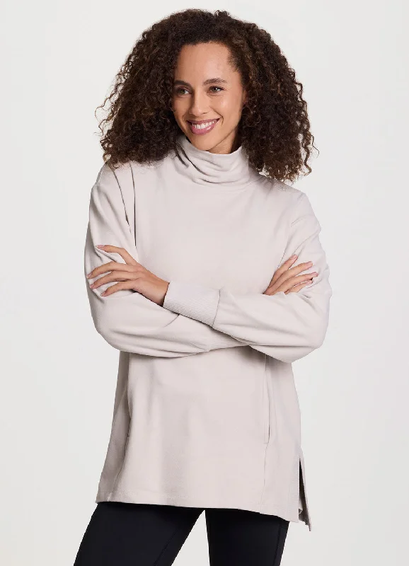 Don't Miss Out On Premium Yoga Wear Deals Oliver Relaxed Mock Neck Tunic