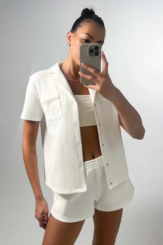 Yoga Apparel Designed For Movement At Lower Prices Pasadena Cubano Shirt - White