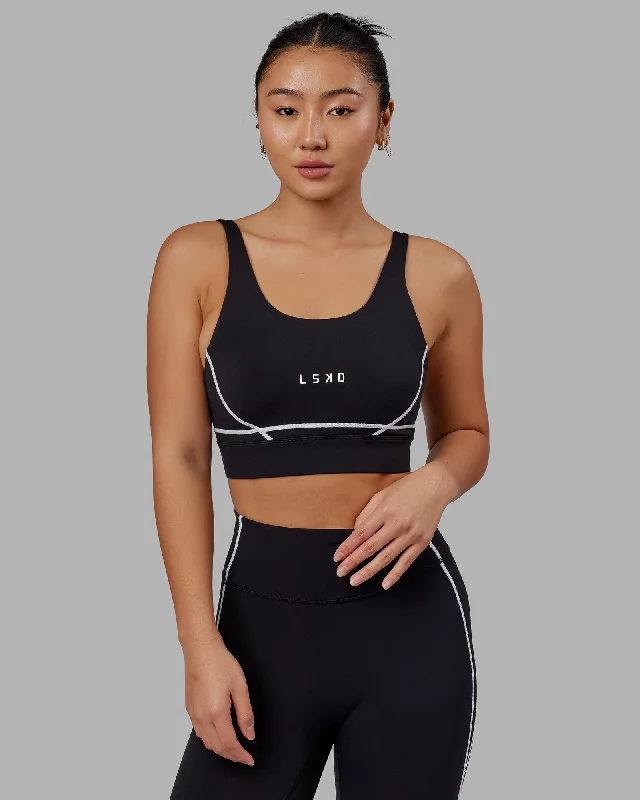 Flex Your Budget With Premium Yoga Clothing Deals Pulse Sports Bra - Black