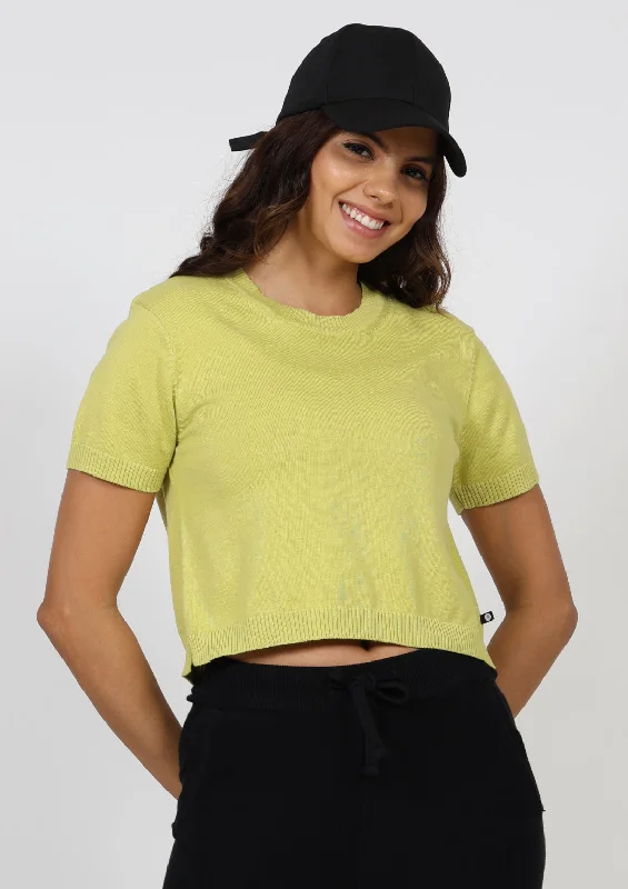 Your Yoga Essentials, Now At Lower Prices At-Ease Cotton Knit Crop Top