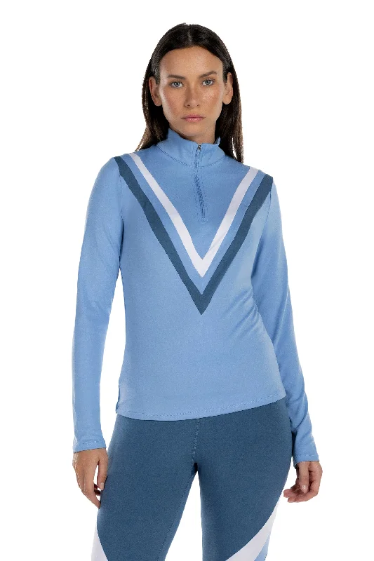 Affordable Activewear Designed For Movement Striped Athletic 1/4 Zip Top