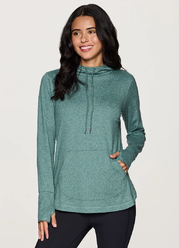 Don't Miss Out On Premium Yoga Wear Deals Studio Breathe Super Soft Hoodie Tunic