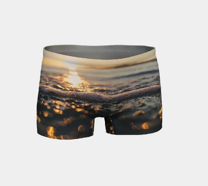 Find Balance In Stylish And Affordable Yoga Wear Sunset Sea Foam Workout Shorts
