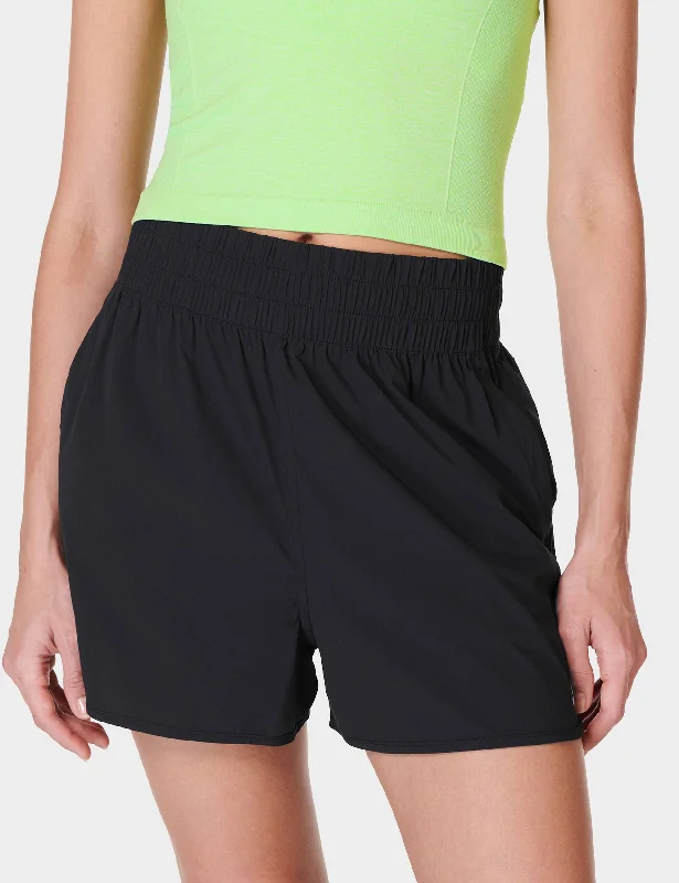Elevate Your Style And Practice For Less Relay Shell Shorts - Black