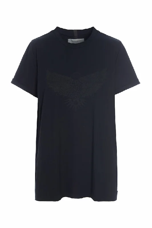 Find Balance In Stylish And Affordable Yoga Wear T-SHIRT EAGLE - 96089 - BLACK