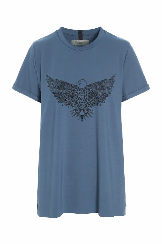 Lightweight, Breathable Yoga Wear At Special Prices T-SHIRT EAGLE - 96089 - DUSTY BLUE Lightweight, Breathable Yoga Wear At Special Prices T-SHIRT EAGLE - 96089 - DUSTY BLUE