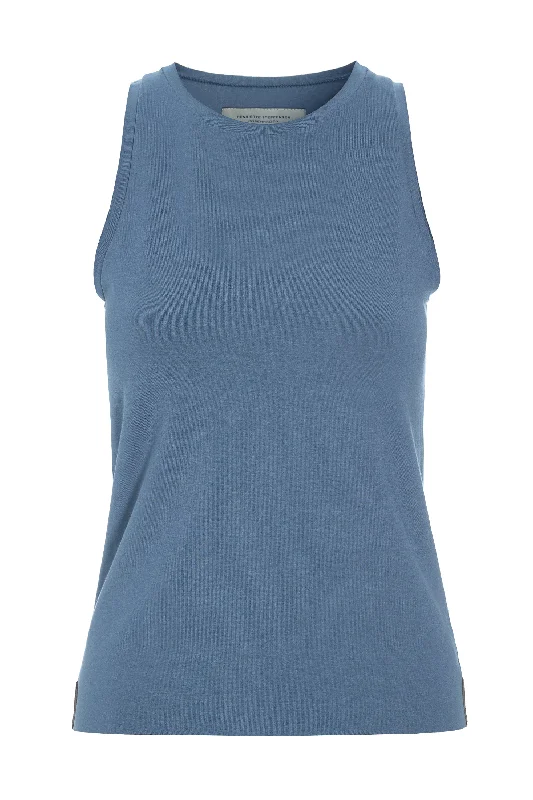 Premium Yoga Wear At Special Discounts TANK TOP - 96087 - DUSTY BLUE