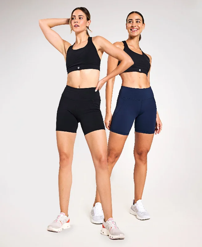 Unbeatable Deals On Breathable Yoga Apparel The Power 6" Shorts Starter Set - Black / Navy Blue Unbeatable Deals On Breathable Yoga Apparel The Power 6" Shorts Starter Set - Black / Navy Blue
