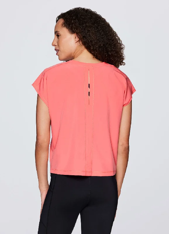 Embrace Comfort With Yoga Wear On Sale Tivoli Stretch Woven Tee