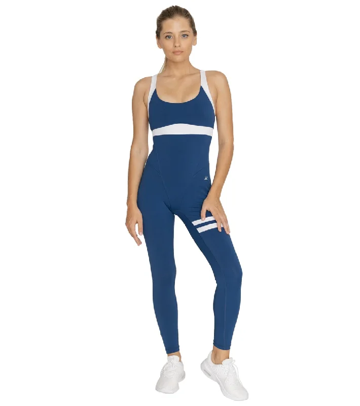 Upgrade Your Yoga Wardrobe For Less Topissima Serena Jumpsuit Ocean Blue Classic