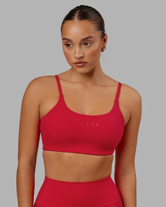 Yoga Wear At Unbeatable Prices Twist Sports Bra - Scarlet