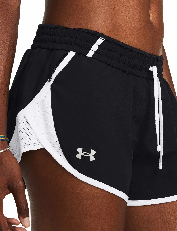 The Perfect Blend Of Comfort And Savings Fly-By 3" Shorts - Black/White