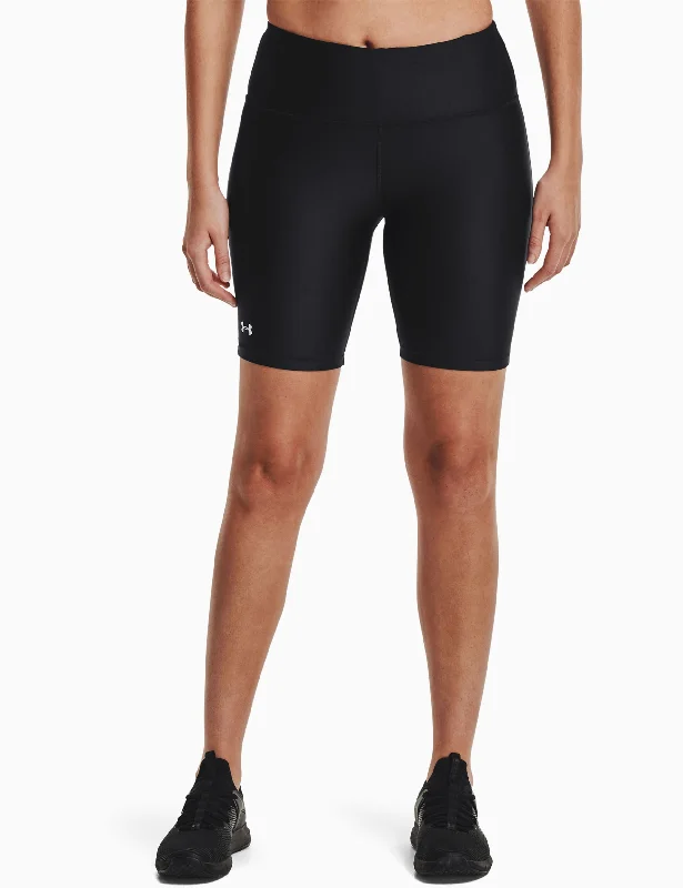 Elevate Your Practice With Affordable Yoga Wear HeatGear Bike Shorts - Black/White