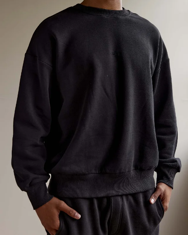 Soft, Stretchy, And Super Affordable Yoga Wear Unisex MVP Sweater Oversize - Black