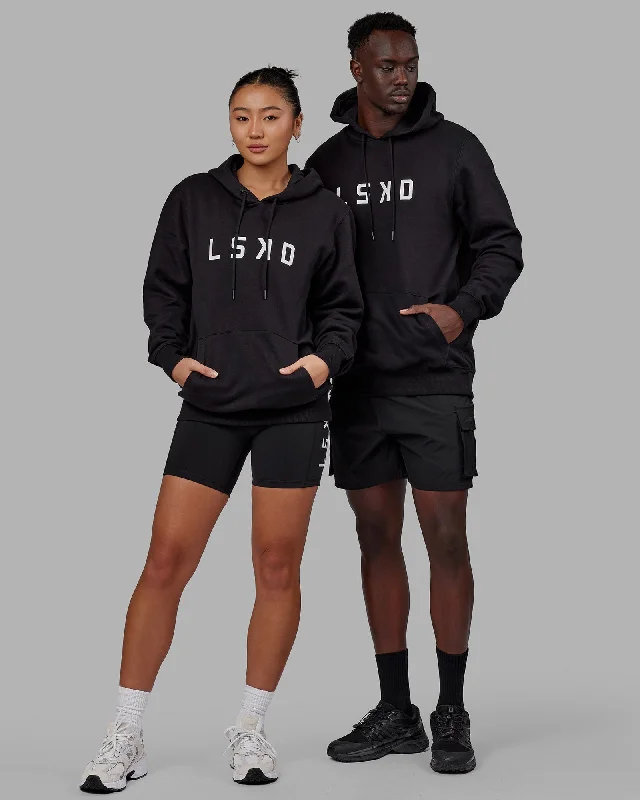 The Yoga Wear Sale You’Ve Been Waiting For Unisex Structure Hoodie - Black-White
