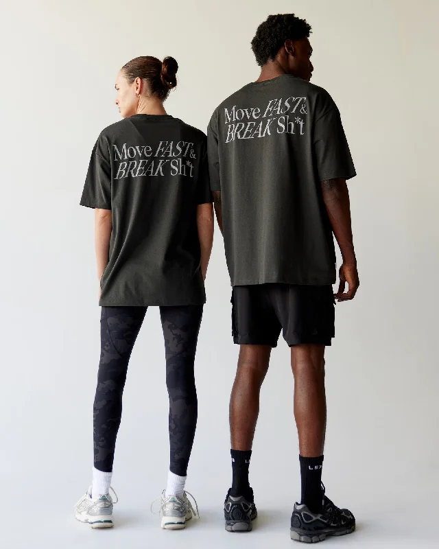 Premium Yoga Wear At Special Discounts Unisex VS5 FLXCotton Tee Oversize - Pirate Black-Circular Grey Premium Yoga Wear At Special Discounts Unisex VS5 FLXCotton Tee Oversize - Pirate Black-Circular Grey