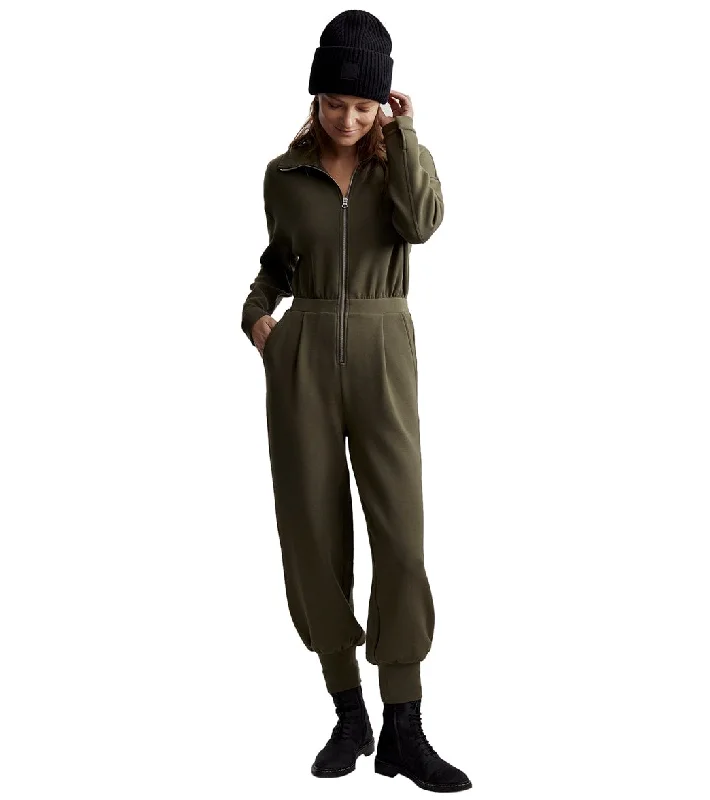 Breathe, Stretch, And Save On Yoga Apparel Varley Jessie Jumpsuit Olive Night
