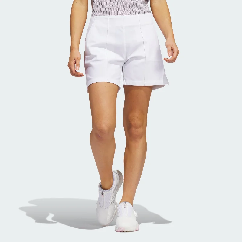 Limited-Stock Sale On Yoga Tops And Leggings Women's adidas Pintuck 5-Inch Pull-On Golf Shorts