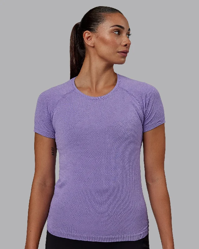 Your Yoga Essentials, Now At Lower Prices AeroFLX+ Seamless Tee - Dahlia Purple Marl