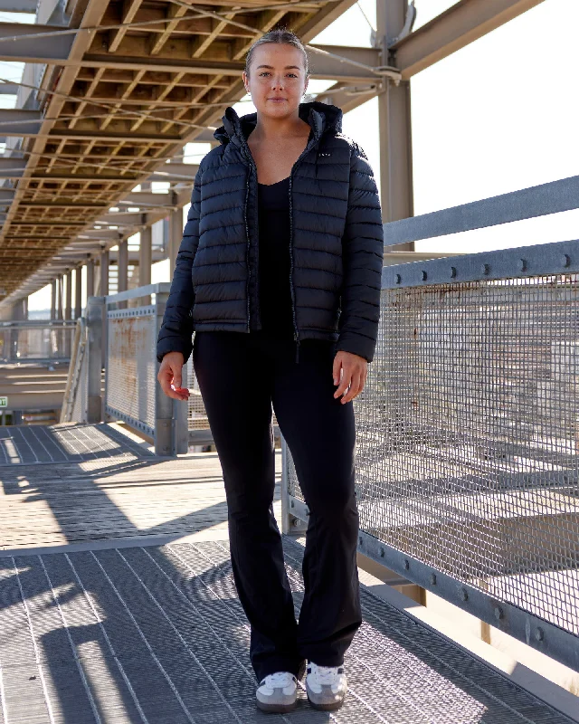 Flex Your Budget With Premium Yoga Clothing Deals All Day Puffer Jacket - Black