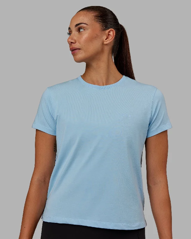 Comfortable, Stylish, And Now More Affordable Deluxe PimaFLX Tee - Glacial Blue