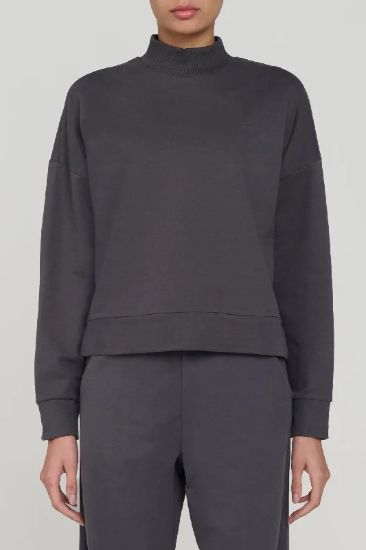 Your Go-To Yoga Outfits Now More Affordable Zen Mock Neck Sweatshirt