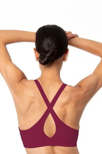 Premium Yoga Wear At Special Discounts Aerial-2 Bra, Plum (Whisper)