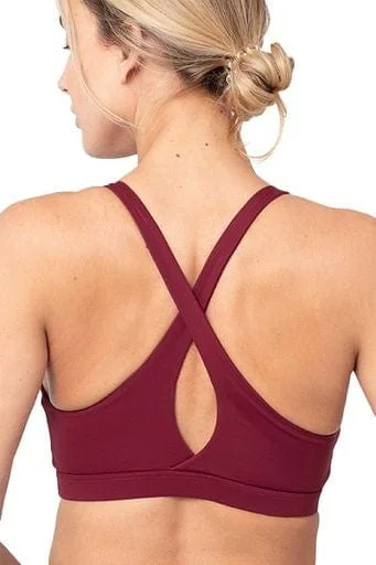Your Practice Deserves The Best—At Better Prices Aerial Bra, Tawny Port (Whisper)