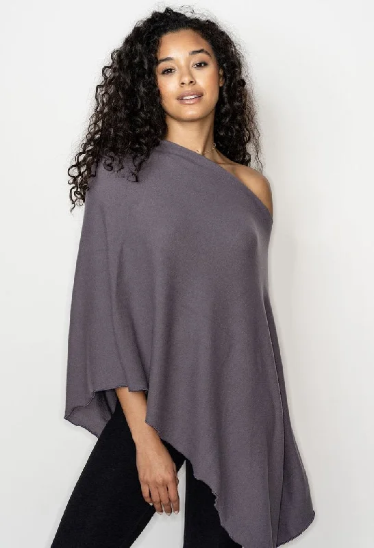 Fashionable Yoga Apparel Now On Sale Be Love - Yoga Poncho Heather Grey