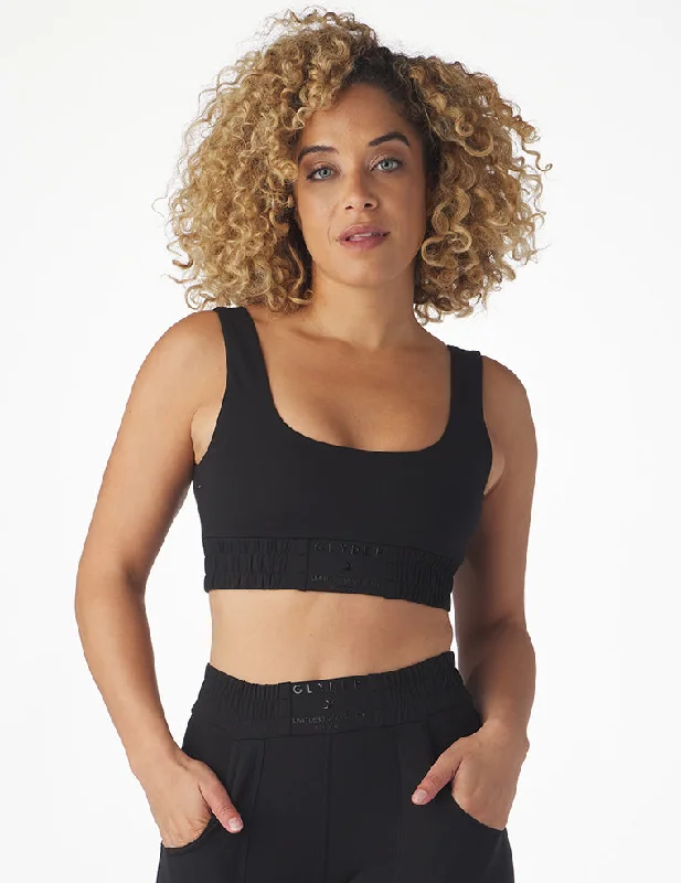 Flow In Comfort With Stylish Discounts Boxing Bra: Black
