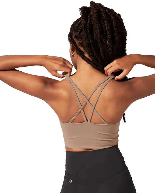 Performance Meets Savings In Our Yoga Wear Sale Celeste Mesh Crop Bralette - Leafless Tree