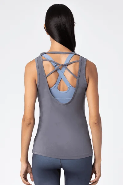 Embrace Comfort With Yoga Wear On Sale Claire Tank, Stone (Whisper)