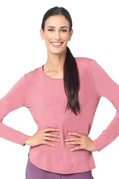 The Perfect Fit At The Perfect Price Jesylyn L/S Top, Dusty Rose (Vie Active)