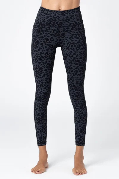 Stretch Your Limits, Not Your Wallet Lili Full Legging, Black/Charcoal Leopard (Vie Active) Stretch Your Limits, Not Your Wallet Lili Full Legging, Black/Charcoal Leopard (Vie Active)