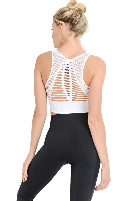 Premium Yoga Wear At Special Discounts Mono B Laser Cut Sports Bra AT2249