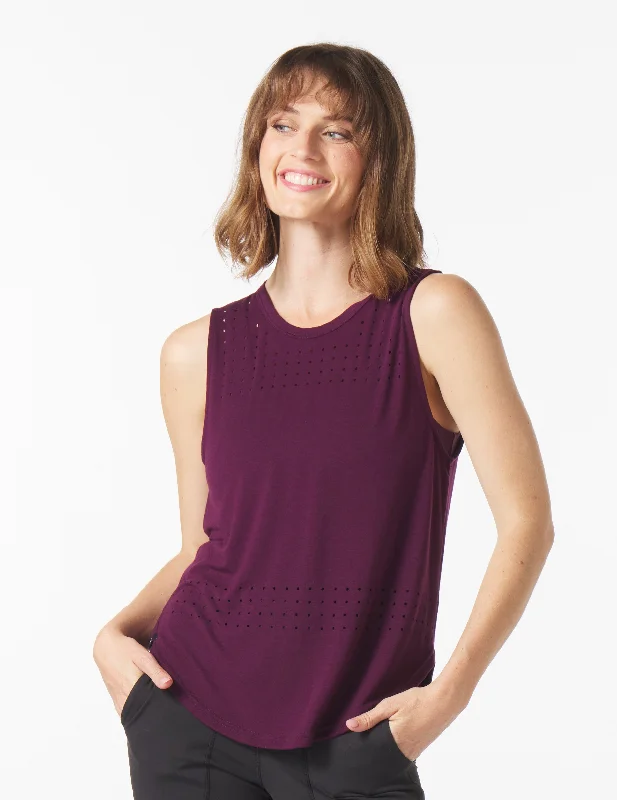 Trendy Yoga Outfits At Budget-Friendly Prices Mood Tank: Mulberry