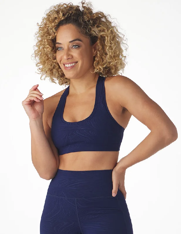 Enhance Your Flow With Stylish Yoga Wear At Great Prices Notch Bra: Indigo Swirl Gloss Enhance Your Flow With Stylish Yoga Wear At Great Prices Notch Bra: Indigo Swirl Gloss