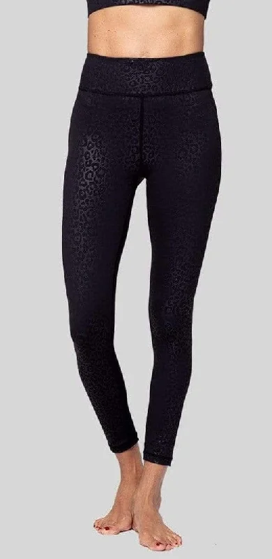 The Best Styles At The Best Prices Rockell 7/8 Legging, Black Leopard Embossed
