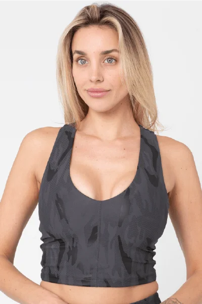 Elevate Your Practice With Affordable Yoga Wear Pulse Bra, Tonal Camo (Whisper)
