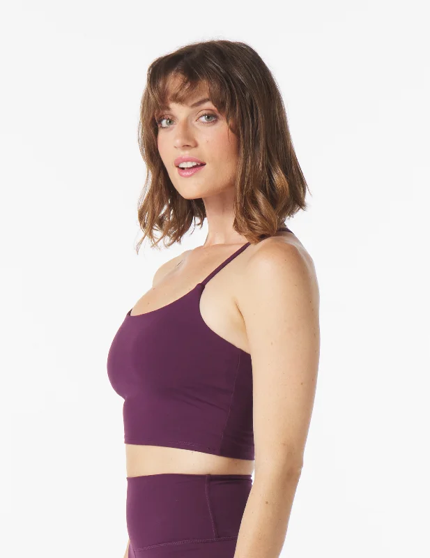 Performance Yoga Wear Now At Exclusive Discounts Pure Bra: Mulberry