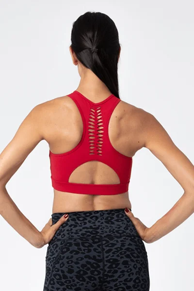 The Perfect Fit At The Perfect Price Slit Back Bra, Berry (Whisper)