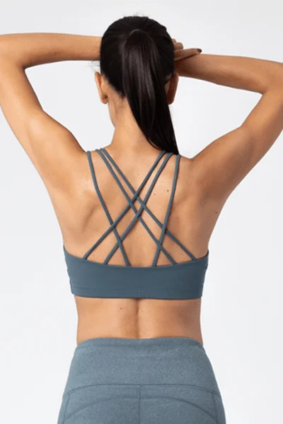 Performance Yoga Wear Now At Exclusive Discounts Solar Plexus Bra, Dark Slate (Sol and Mane) Performance Yoga Wear Now At Exclusive Discounts Solar Plexus Bra, Dark Slate (Sol and Mane)